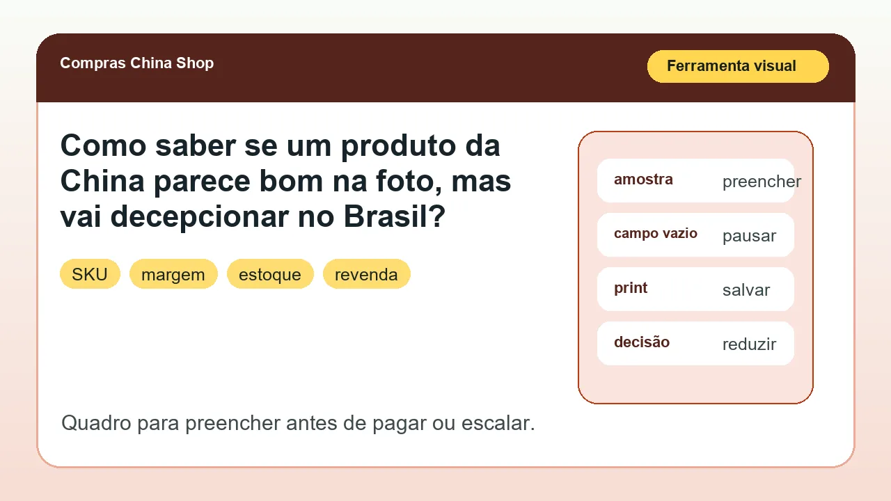 Ferramenta visual para aplicar o artigo Como saber se um produto da China parece bom na foto, mas vai decepcionar no Brasil?